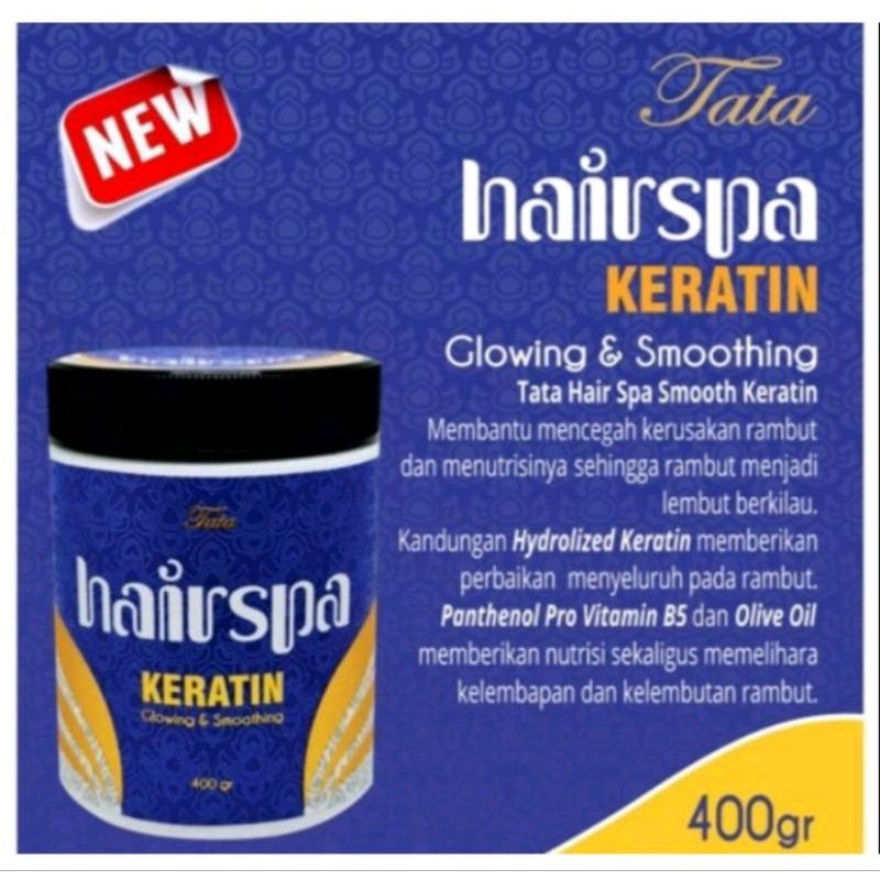 Jual TATA HAIR SPA KERATIN GLOWING SMOOTHING - MASKER RAMBUT CREAMBATH ...