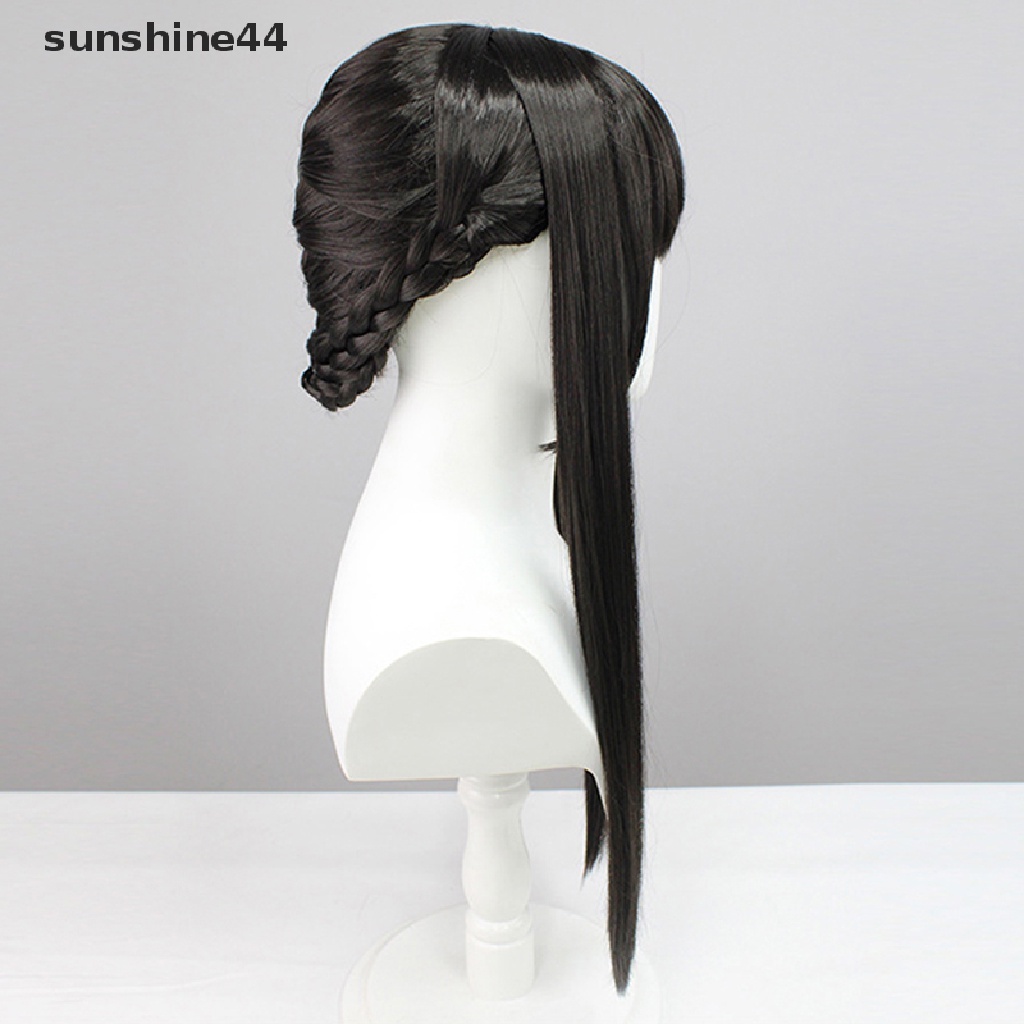 Sunshine Wig / Rambut Palsu Wanita Model Anime Spy X Family Yor Forger Warna Hitam Untuk Pesta Halloween