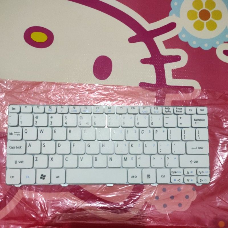 Keyboard Laptop Acer ASPIRE ONE AO532H 532H D255 D257 D260 D270 522 - PUTIH