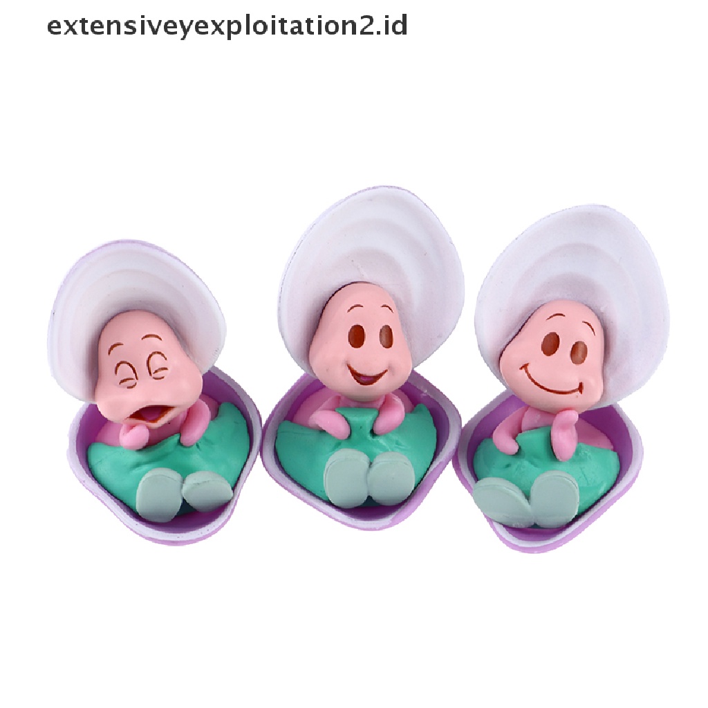 3pcs / Set Mainan Action Figure Karakter Alice in Wonderland Young Oyster