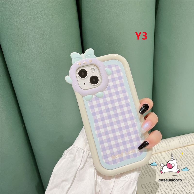 Casing Realme C21Y C33 C31 C25 C35 C30 C15 C25Y C11 C25s C21 C2 C1 C2 C1 C3 C17 Realme9 8 8i 8pro 5 6i 9i 5s 9pro+ 5 7i Ins Kisi Warna-Warni Lucu Kartun 3D Busur Monster Lensa Soft Case