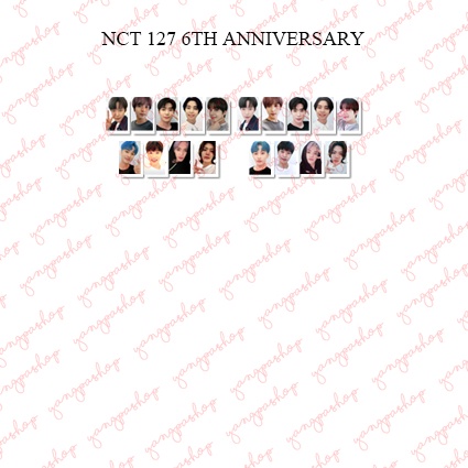 [READY / SET] 127 6TH ANNIVERSARY NSEO PHOTOCARD UNOFFICIAL FANMADE YANGPASHOP JAEHYUN TAEYONG MARK