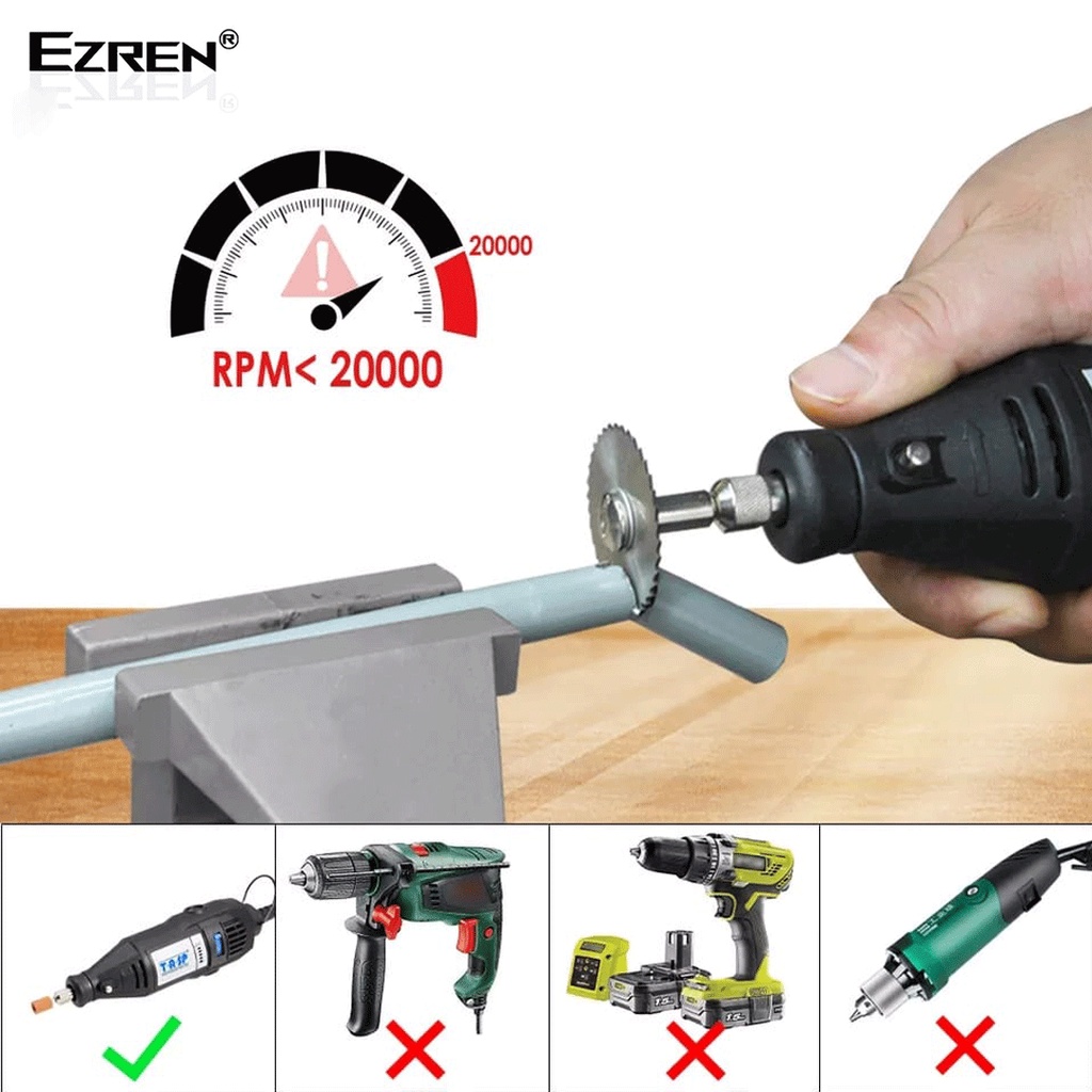 Ezren EZ-0246 6Pcs Mata Gergaji Mini Gerinda Potong Circular Saw Blade