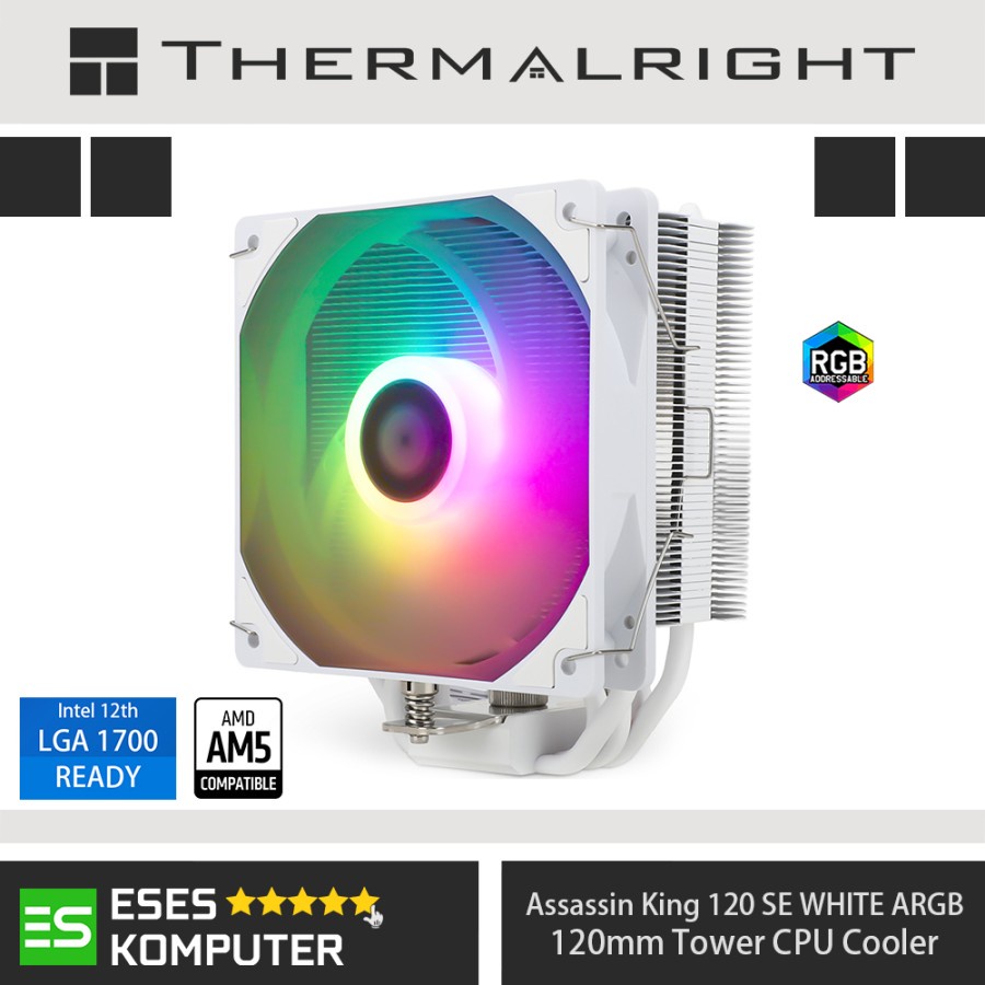 HSF THERMALRIGHT Assassin King 120 SE WHITE ARGB 120mm CPU Air Cooler