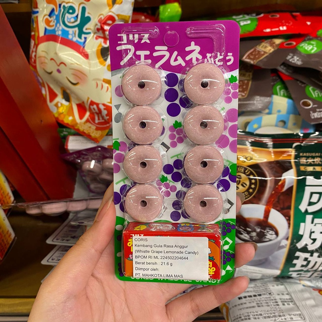 

Coris Whistle Grape Lemonade Candy Permen Rasa Anggur