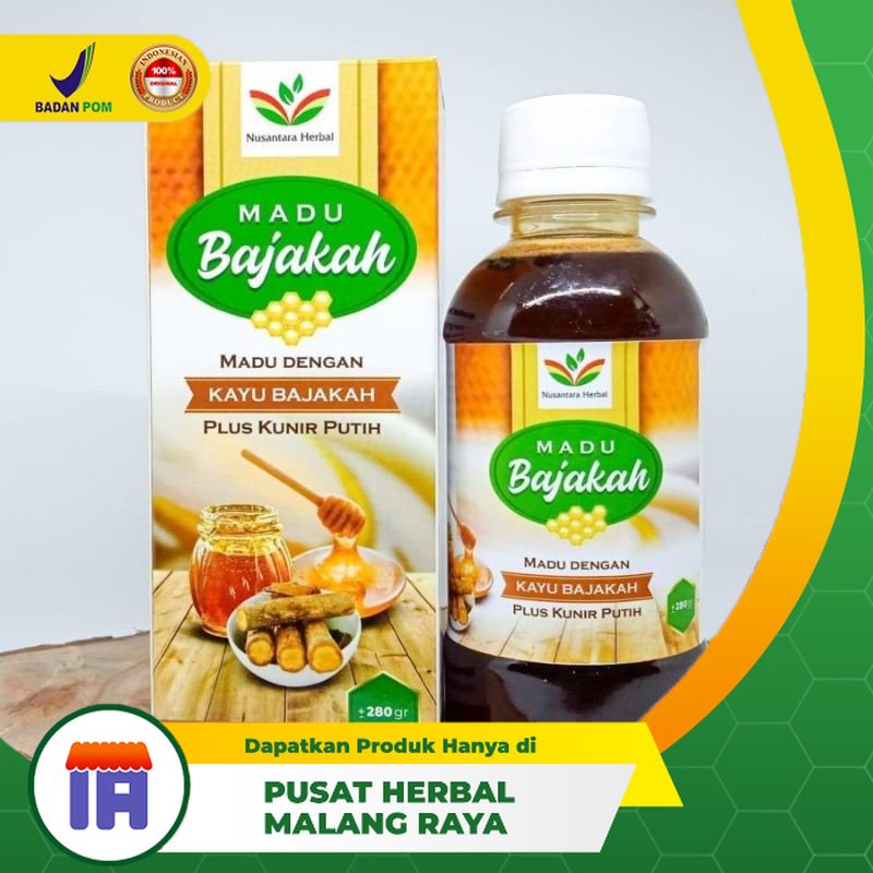 

MADU BAJAKAH PLUS KUNIR PUTIH NUSANTARA HERBAL OBAT KANKER KISTA Imunitas Tubuh Daya Tahan Isi 280 gr