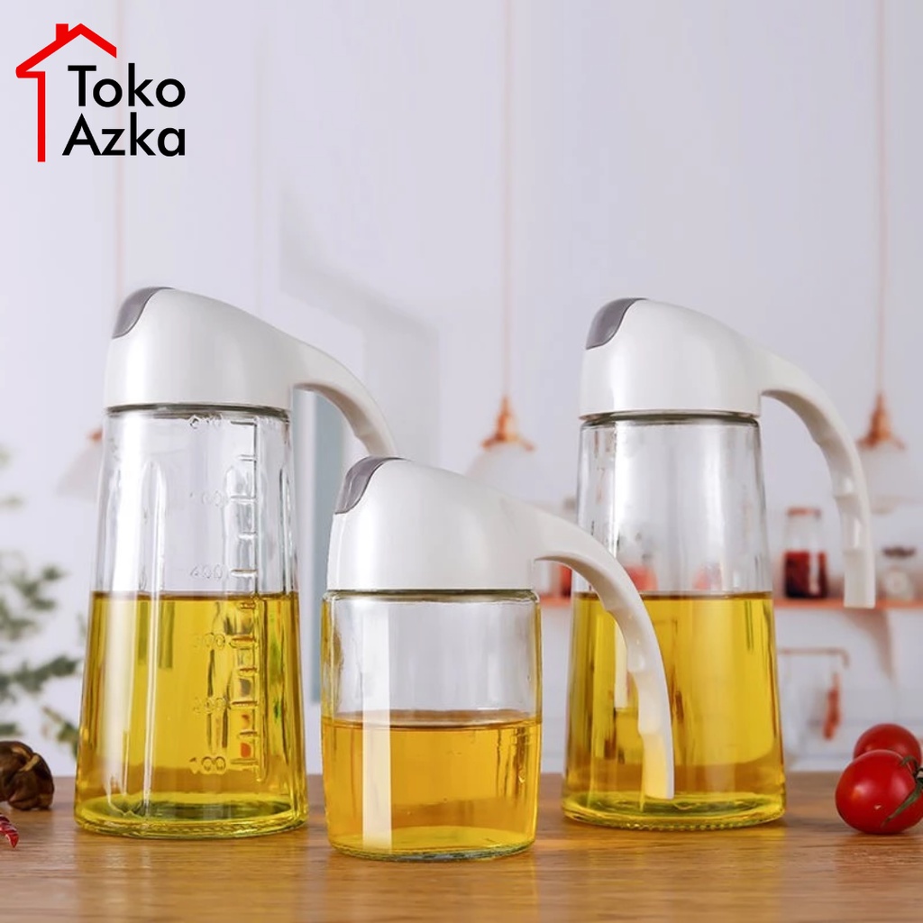 botol minyak kecap cuka saos 630ml dengan kaca tebal tutup otomatis