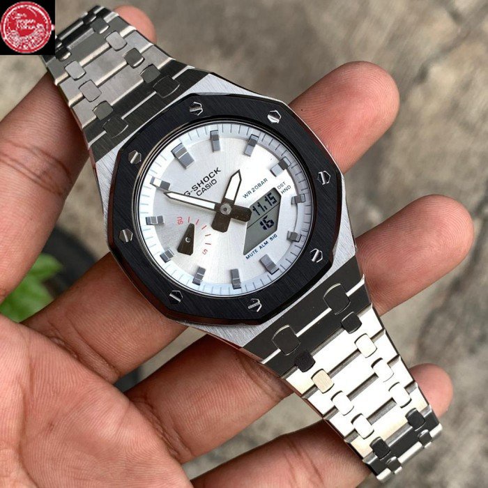 Jam G-Shock GShock GA-2100 GA2100 White Face Original List Black Gen3