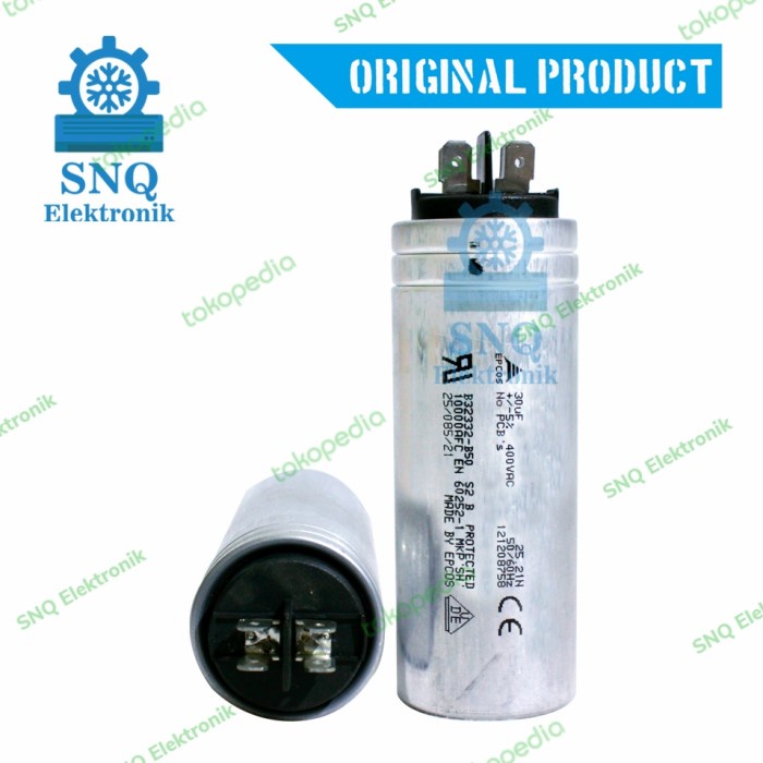 Kapasitor ac panasonic 1 PK original 30 uf/Capasitor ORI ac panasonic