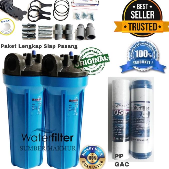 Paket Filter Air Sumur 2 Housing Blue