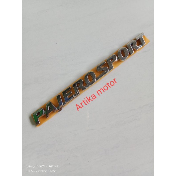 EMBLEM TULISAN PAJERO SPORT