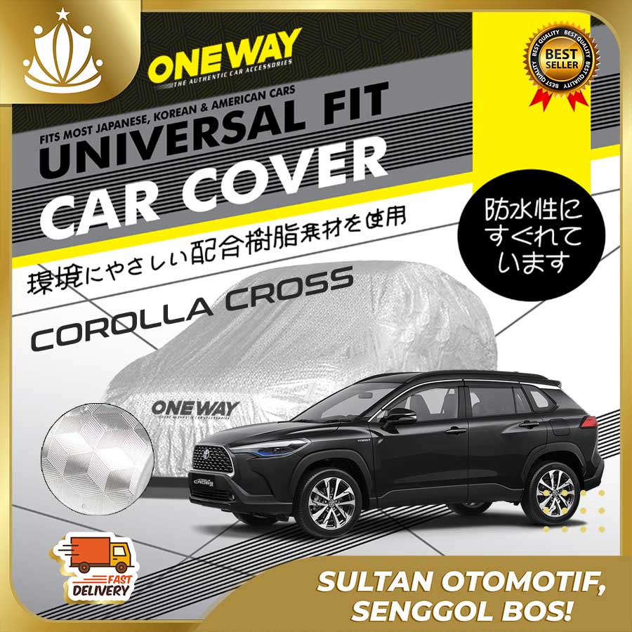 Body Cover Sarung Mobil COROLLA CROSS Waterproof 3 LAYER TEBAL Deluxe Anti Air