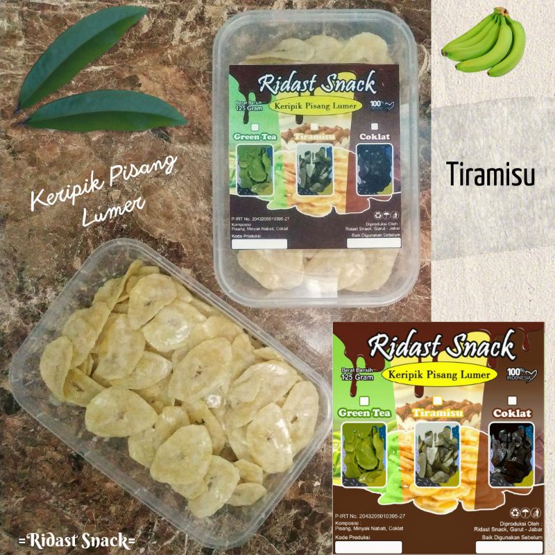 

Keripik Pisang Lumer / Rasa Tiramisu / Ridast Snack / Cemilan