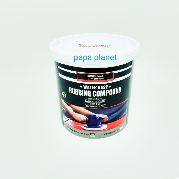 Rubbing Compound Water Base Black Dimension