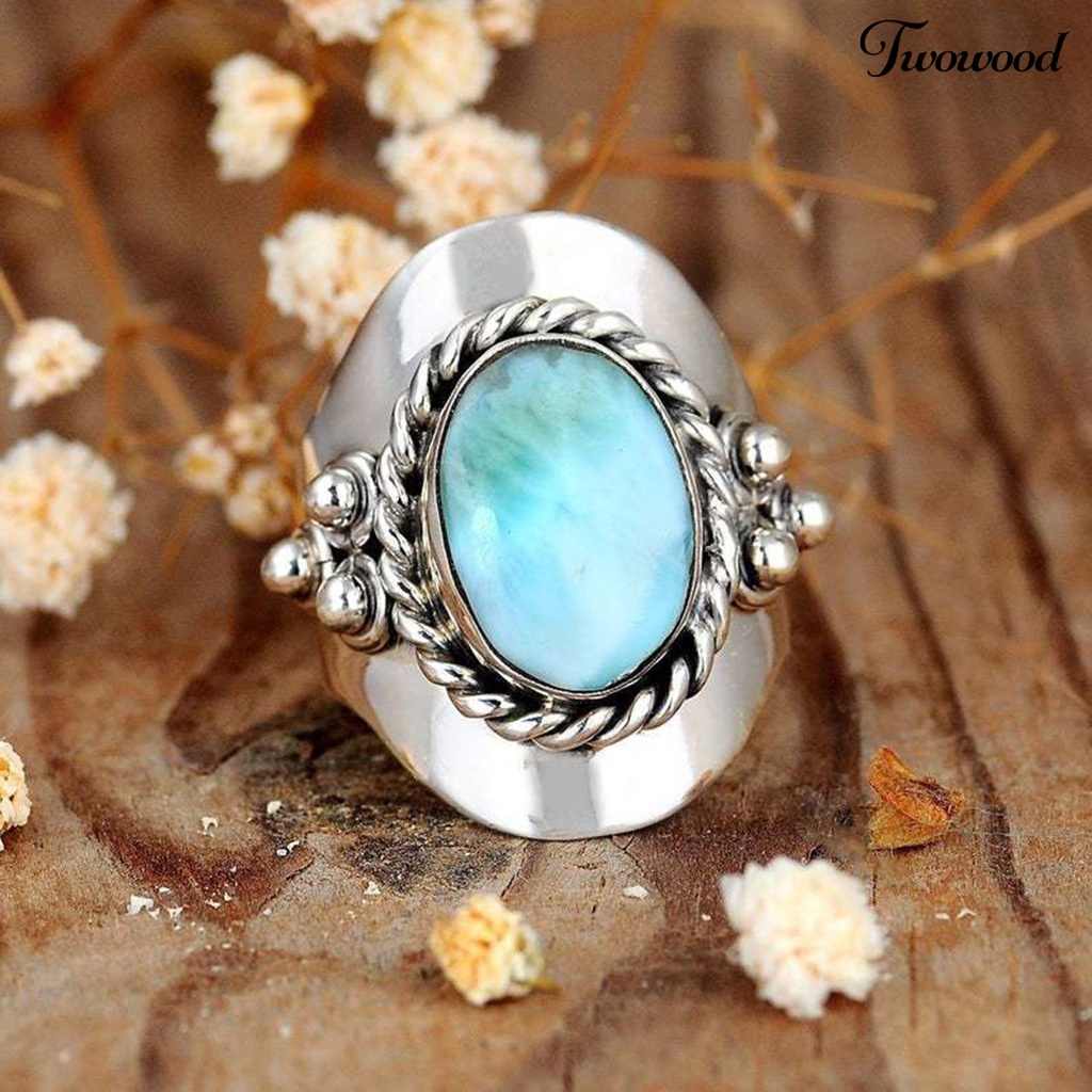 Cincin Jari Model Lebar Gaya Boho Vintage Untuk Pria Dan Wanita