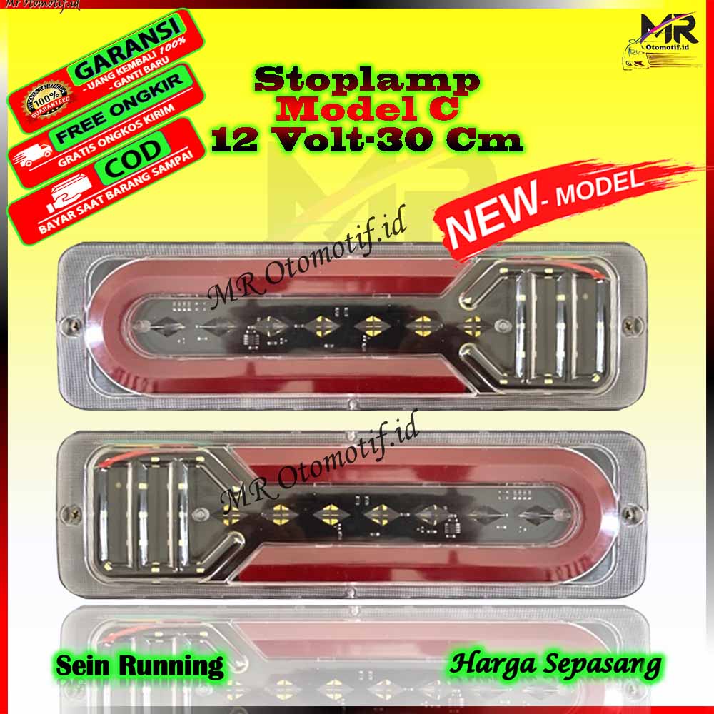 Lampu Rem Belakang Stop Lamp LED Model C ST 1239 Truk Canter Hino Pickup Pikup L300 New Carry Granma