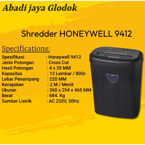Honeywell 9412 Paper Shredder