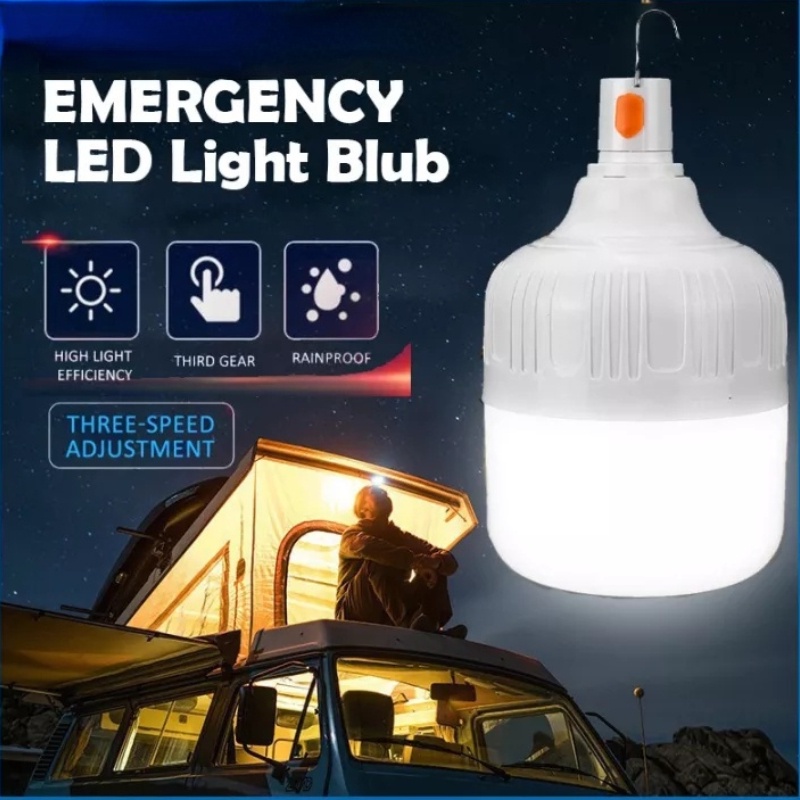 【COD】Lampu Emergency Bulb LED Indoor Outdoor Rechargeable - Lampu Darurat LED Bulb / Lampu Berkemah / Lampu Malam