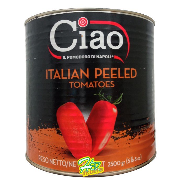 

Ciao Italian Peeled Tomatoes I Tomat Kupas Dalam Jus Tomat - 2.5 Kg