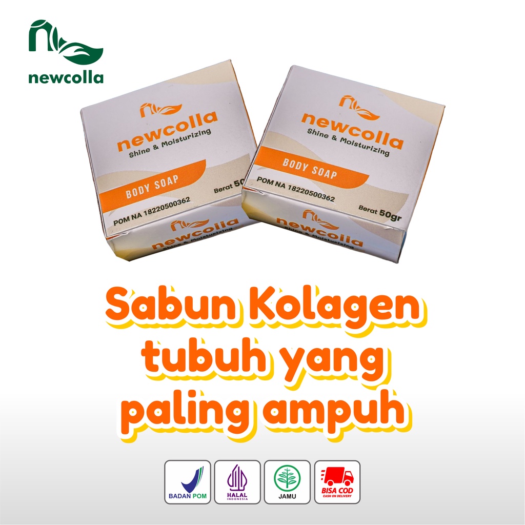 Newcolla Body Soap Collagen Pemutih Pencerah Seluruh Badan Ampuh Bpom