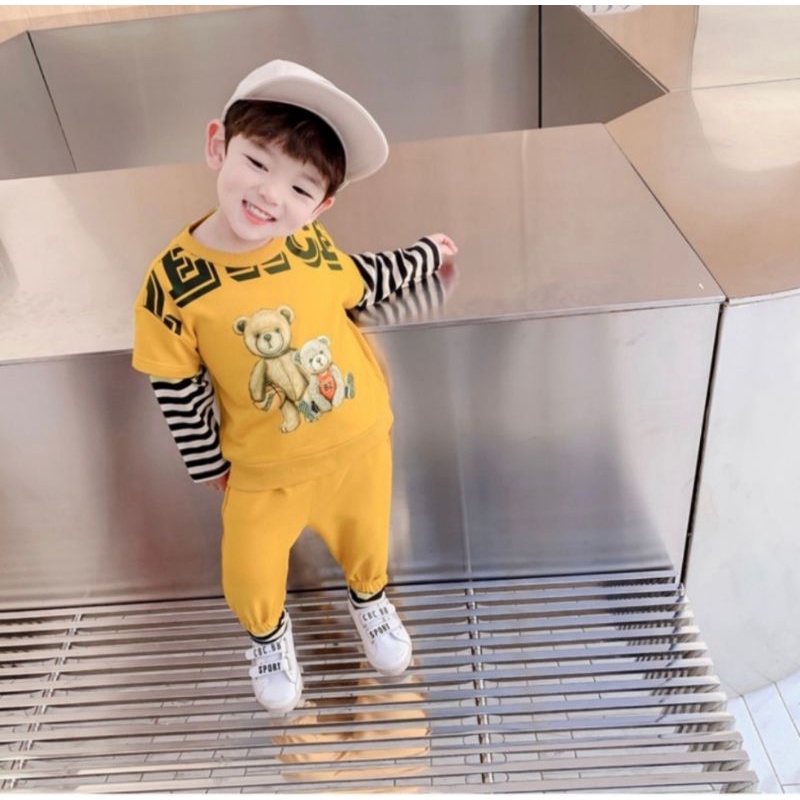 setelan anak laki-laki da perempuan terlaris 1-5 tahun