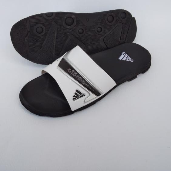 SANDAL PRIA SELOP NITROCHARGE/sandal pria/sandal santai/sandal selop - PUTIH HITAM, 39