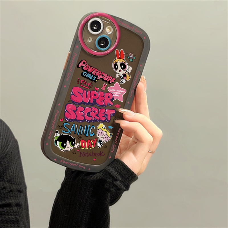 Casing Samsung A04 A04S A04E A13 A02S A03 A03S A23 A30S A11 A12 A51 A30 A50 A52 A20S A10S M11 M12 Kartun Terbang Little Policewoman Gambar Label Mata Besar Case