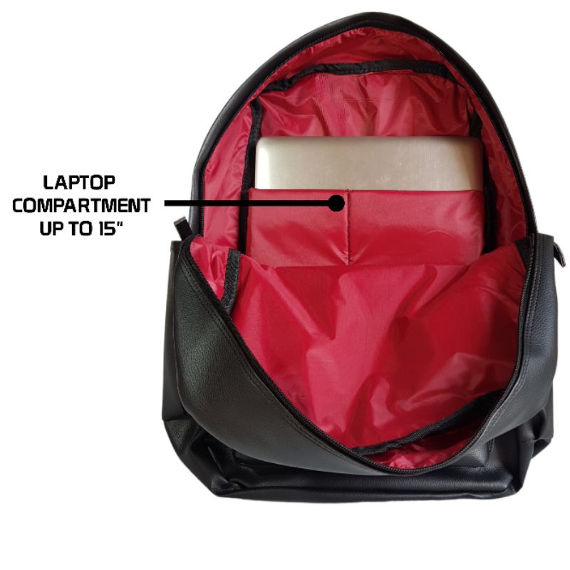 Tas Ransel Kulit PREMIUM QUALITY Backpack ERVARD LAPTOP up to 15&quot;  Pria Wanita