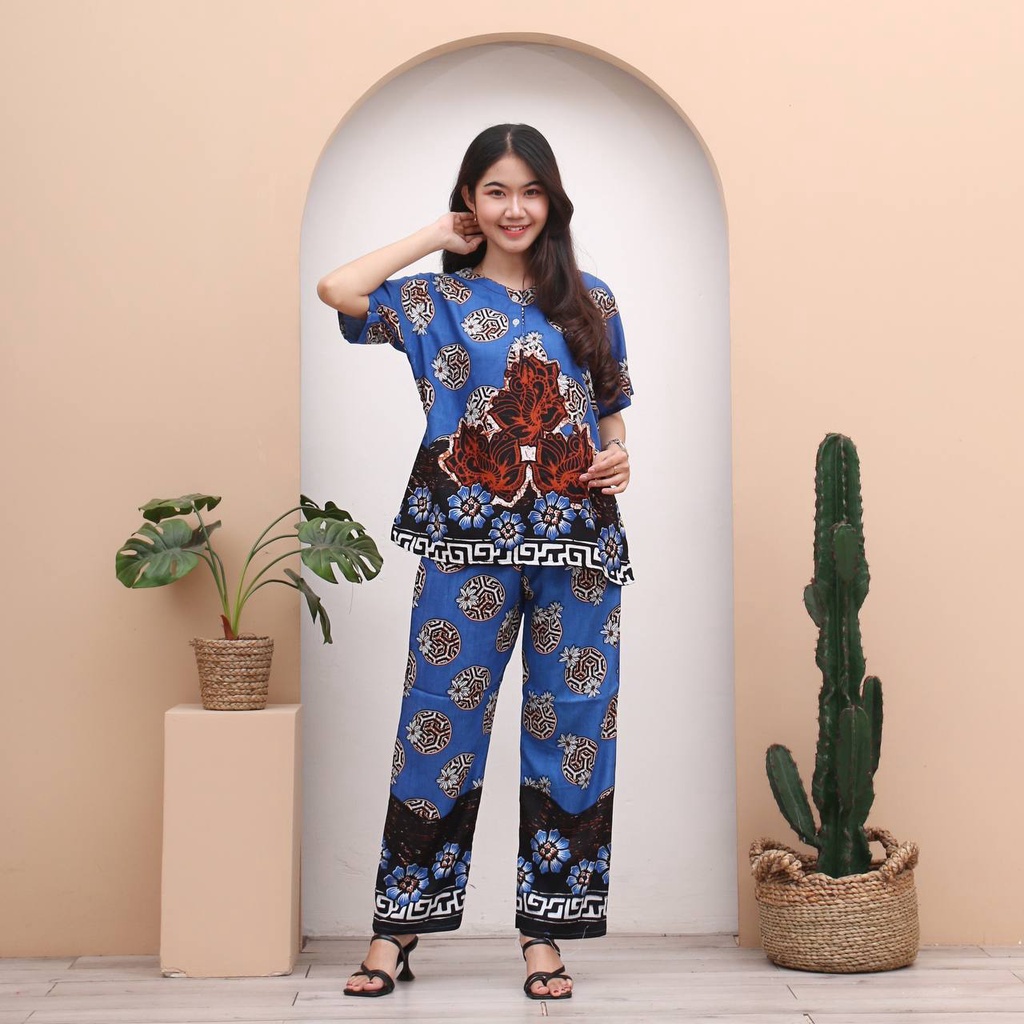 Setelan CP NOELA Piyama Wanita Baju Tidur CP Kancing Depan Rayon Halus Terlaris