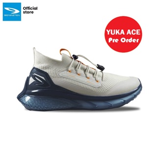 910 Nineten YUKA ACE Sepatu Running -  Abu Muda/Biru