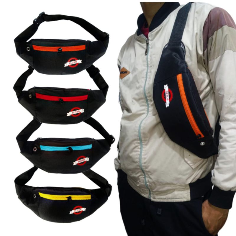 WAISTBAG PRIA BISA COD TAS PINGGANG HARGA GROSIR TAS SELEMPANG PRIA