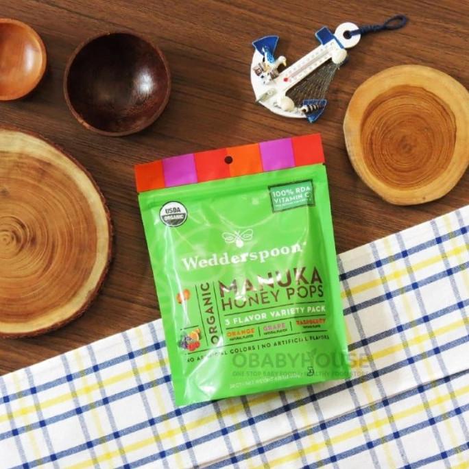 

TERBARU Wedderspoon Organic Manuka Honey Pops, 3 Flavor Variety Pack - 24 pcs /PERMEN LUNAK/PERMEN VIRAL/PERMEN MILO/PERMEN YUPI/PERMEN JADUL/PERMEN KARET