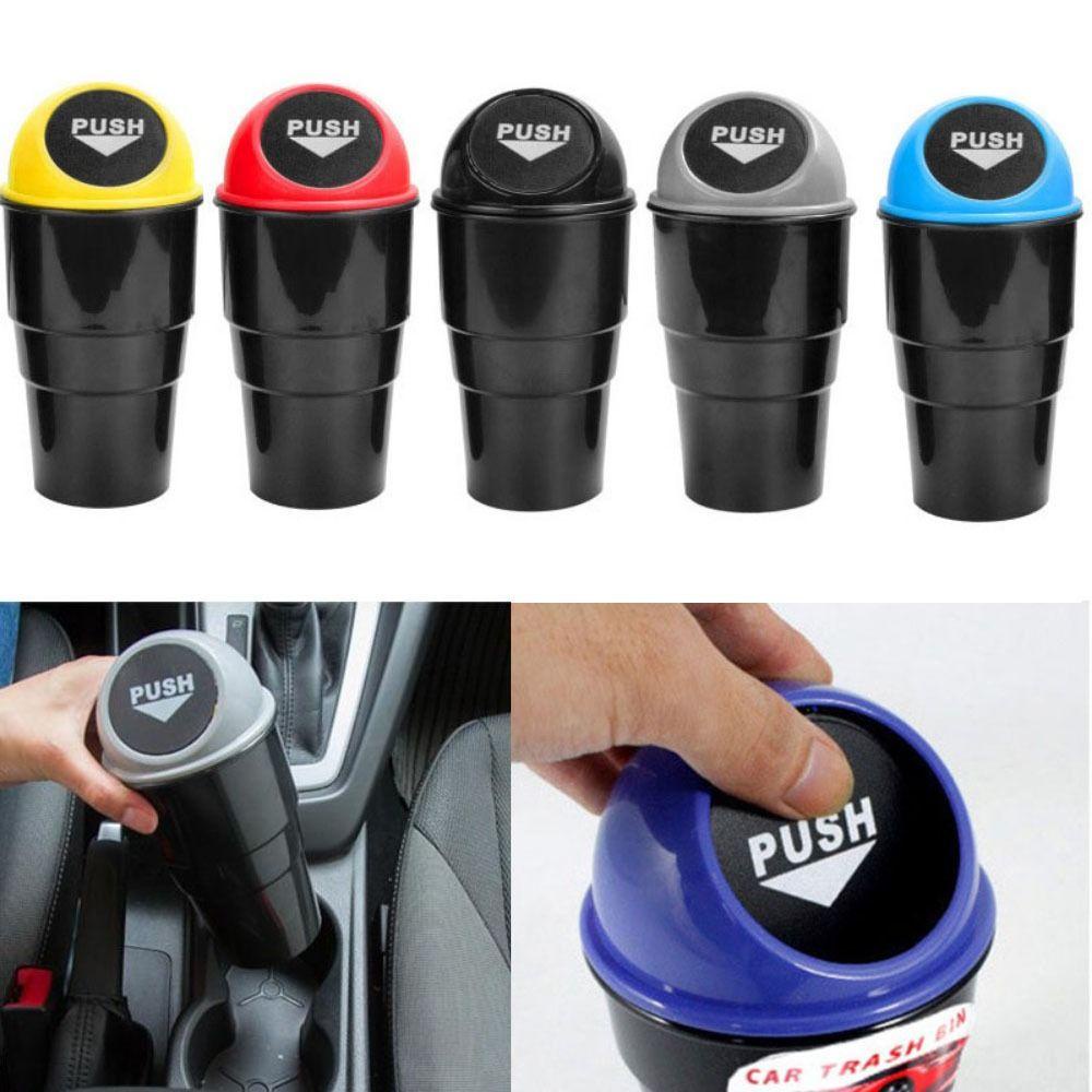 Top Tempat Sampah Mobil Portable Aksesoris Mobil Cup Holder Rubbish Bin