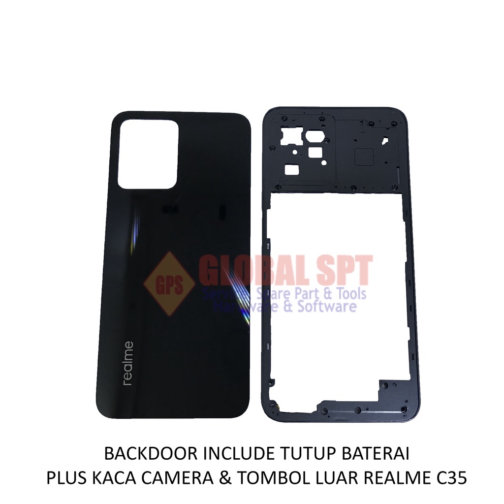 BACKDOOR REALME C35 INCLUDE TUTUP BATERAI / BACK COVER / TUTUP BELAKANG