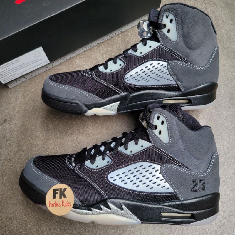 Air Jordan 5 Retro Anthracite || all triple black white