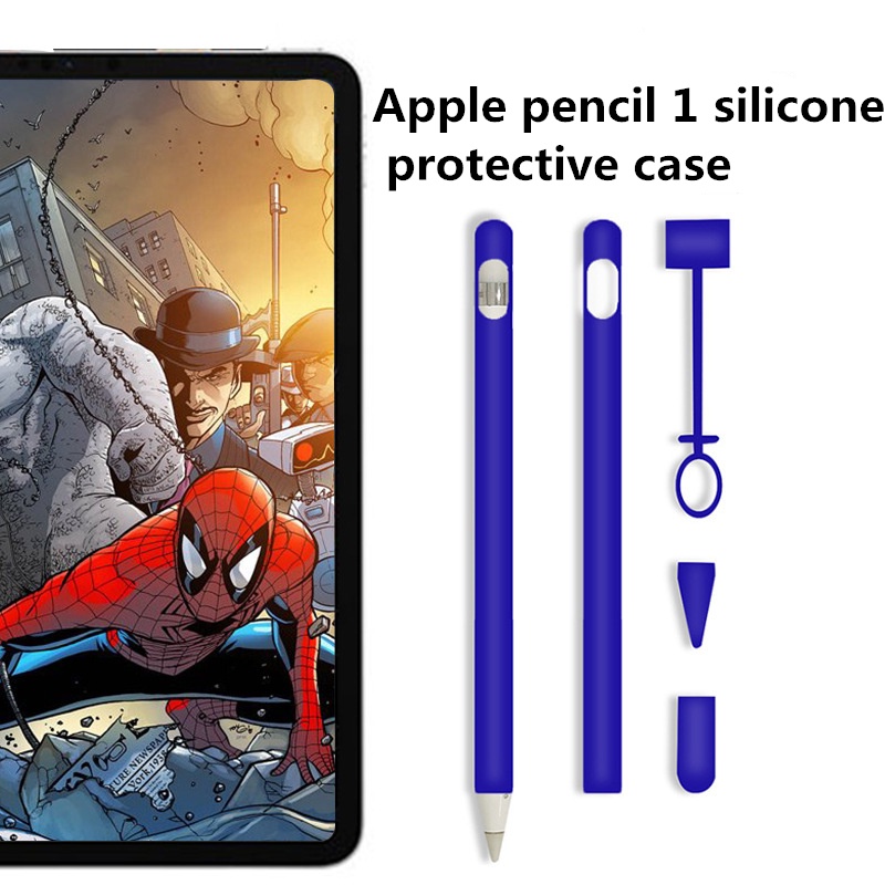 Dllencase 4pcs / set Casing Silikon Apple Pencil 1 / 1 / Stylus A329 Warna-Warni
