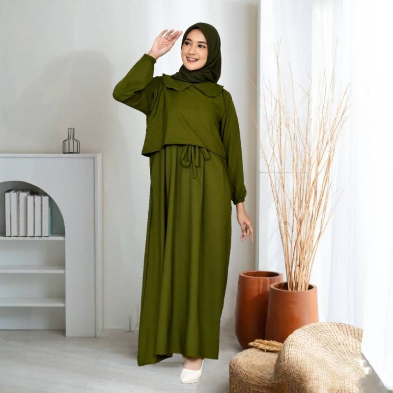 NOREEN crincke air flow  ukuran S M L XL , FASHION MUSLIM WANITA kekinian ,gamis remaja terbaru ,terlaris termurah,gamis kondangan,zayyra maxi  ukuran jumbo