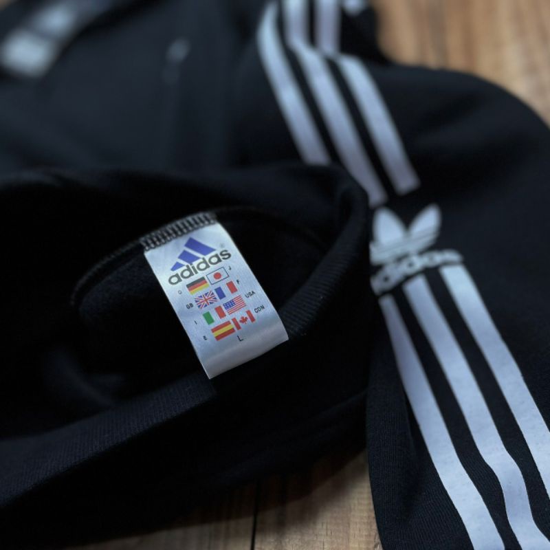 HOODIE JAKET SWEATER ADIDAS HAND LOGO TAPED FULLTAG &amp; LABEl