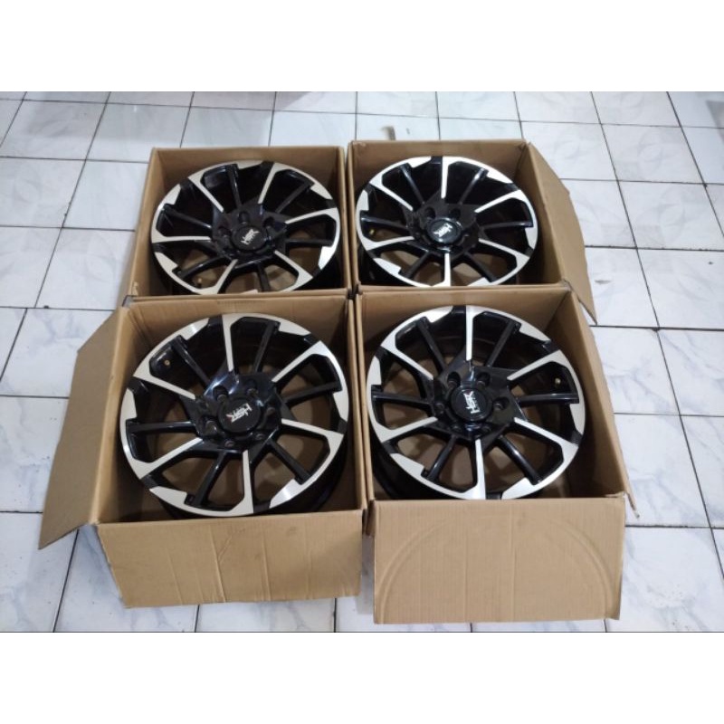 velg bekas HSR HOLLO Ring 18 lebar 8 et 25 pcd 6x139