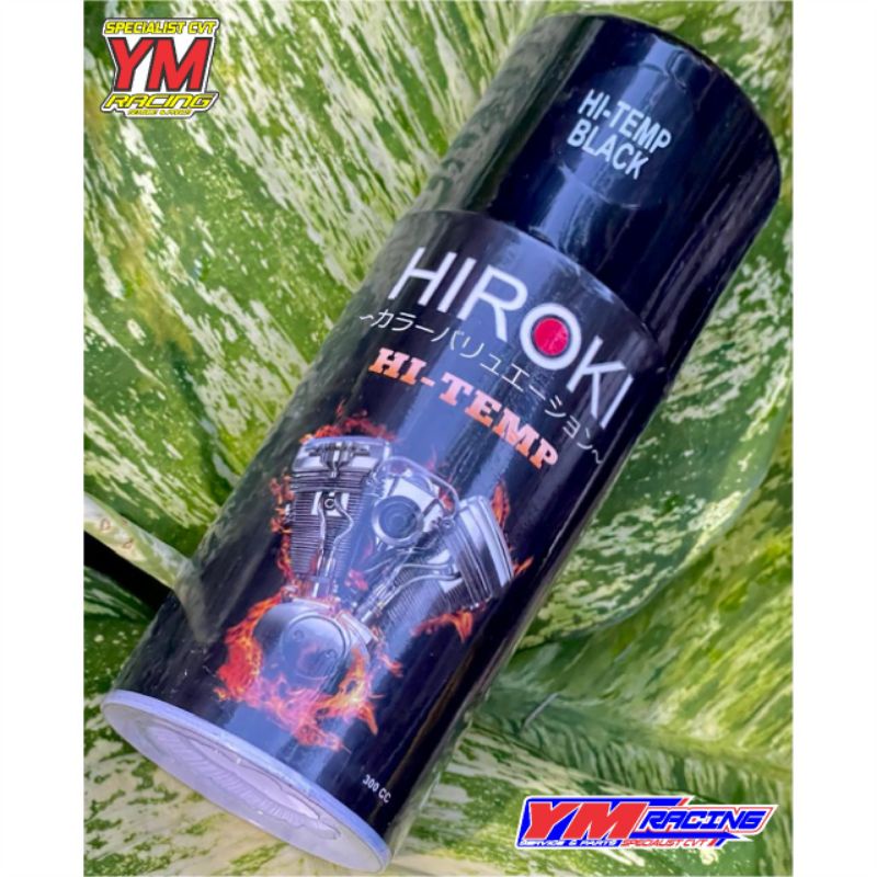 CAT SEMPROT HI TEMP BLACK HIROKI HI-TEMP 300CC ANTI PANAS HITAM KENALPOT MESIN TAHAN PANAS 300 CC - HIROKI