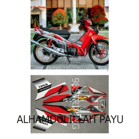 STIKER STRIPING LIS STANDAR ORI FIZ R FIZR MERAH TAHUN 2001 SPORTY POLET