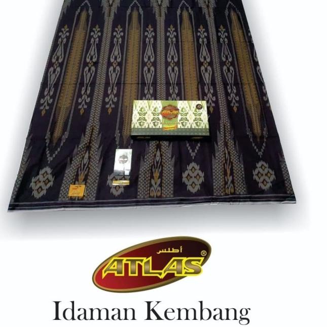 sarung atlas idaman kembang / sarung atlas / atlas idaman - Merah