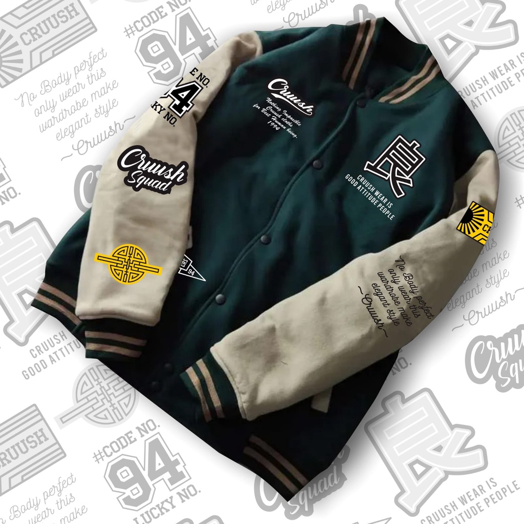 [Bayar Di tempat] Jaket Varsity /Jacket Baseball Original Kamikaze Hustle Pria Wanita