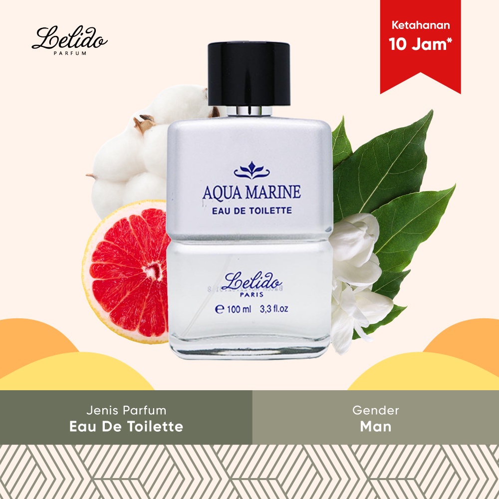 Parfum Lelido Aqua Marine Pour Homme 100 ML