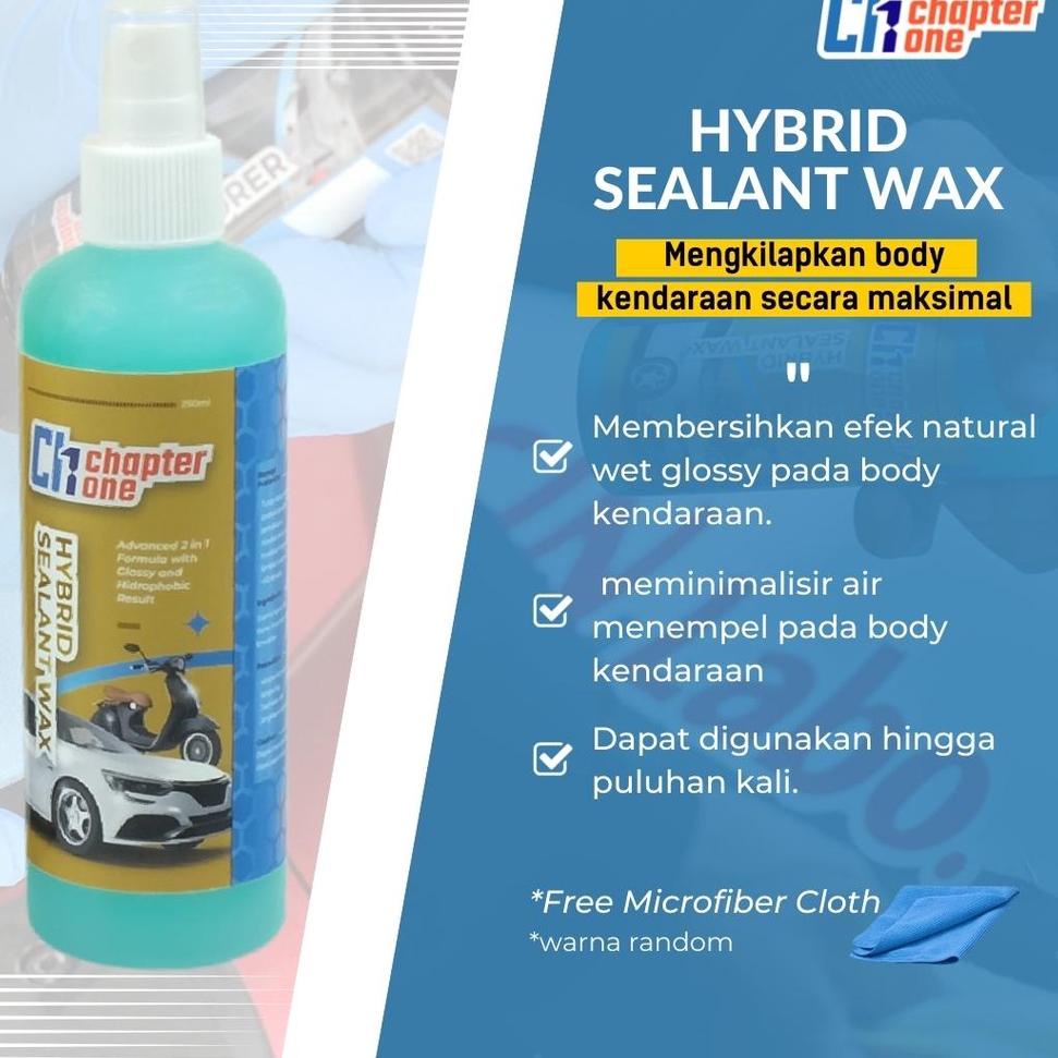 0Q8 Chapter One Hybrid Sealant Wax 250 ml Pengkilap Mobil dan Motor - Semi Nano Coating Mobil & Moto