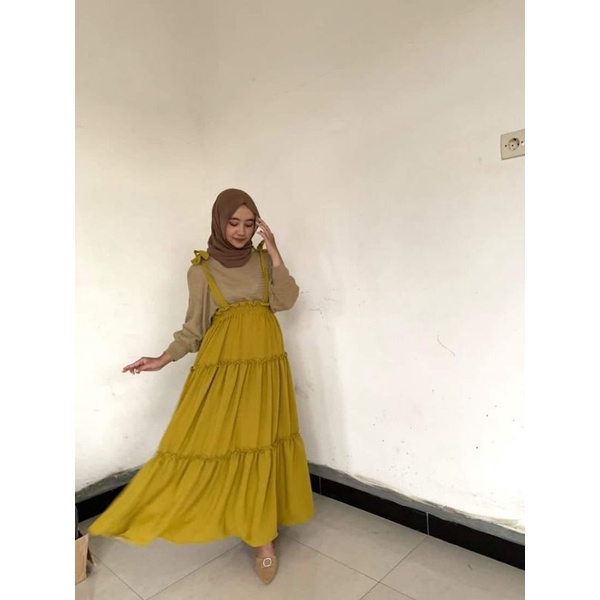 OVERALL CRINCLE/ OVERALL CANTIKA BAHAN CRINCLE BY ABIDAHGALLERY