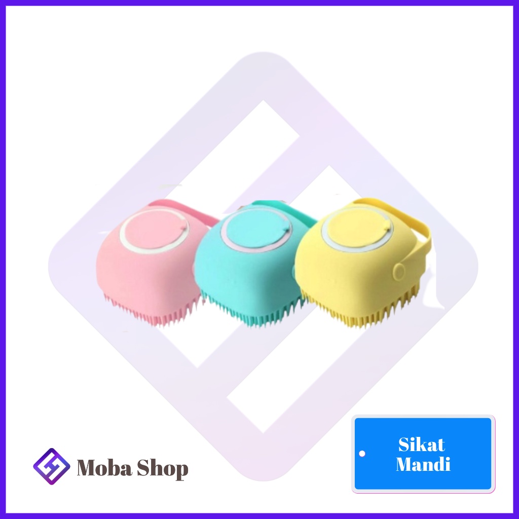Sikat Mandi Bahan Silikon Lembut Sikat punggung / Badan / Kepala Shower Brush Silicone