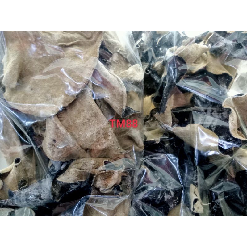 

JAMUR KUPING HITAM BELAKANG PUTIH/DRIED BLACK WHITE BACK FUNGUS