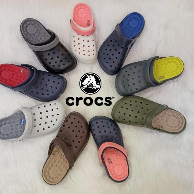 Crocs / Sepatu Sandal / Crocs Reviva / Sandal Crocs / Crocs Original - Putih Pink, M4