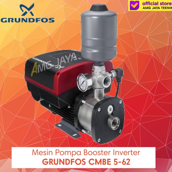 Mesin Pompa Dorong Booster Pump Grundfos CMBE 5-46 Inverter Pompa Air